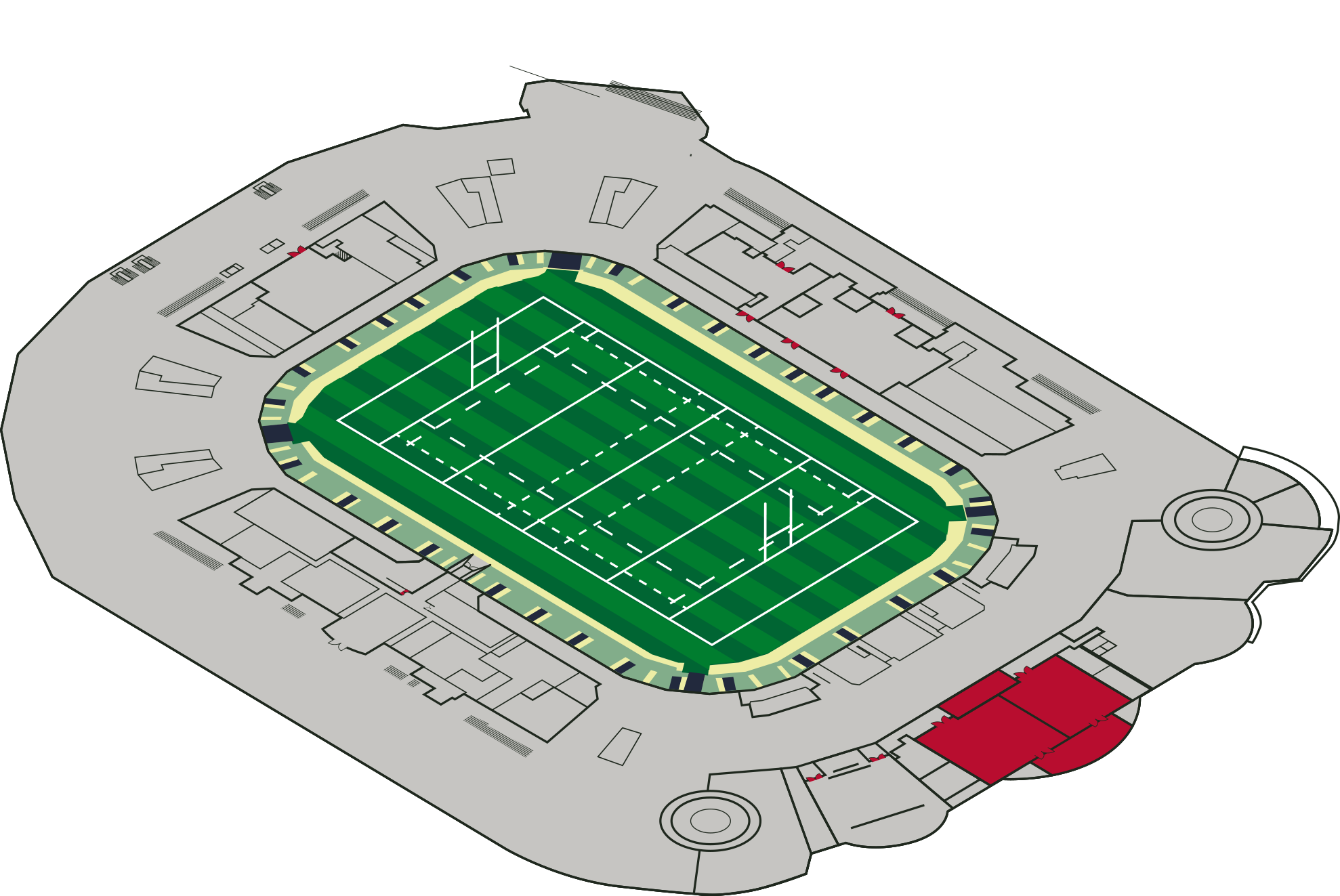 Rose Suite stadium location